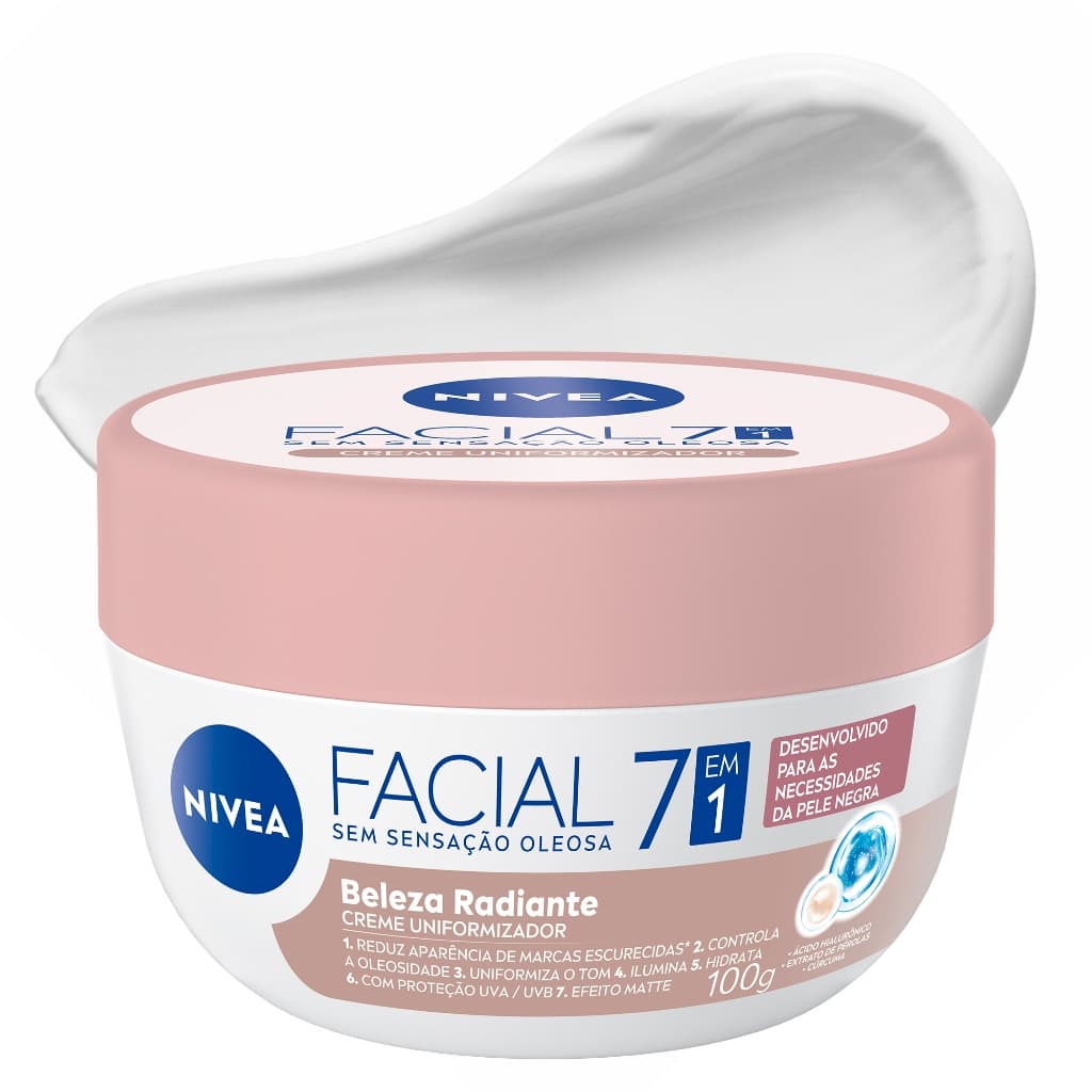 NIVEA Hidratante Facial Beleza Radiante 7 em 1 100g