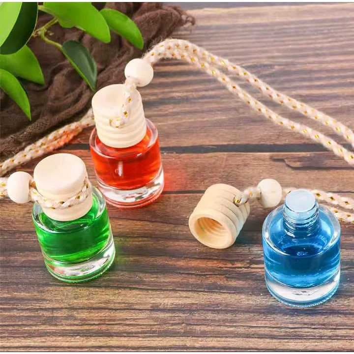 Kit 50 unid de Vidro com Cheirinho de  Aromatizante para Carro - com tampa de madeira ,acompanha essencia 500ml