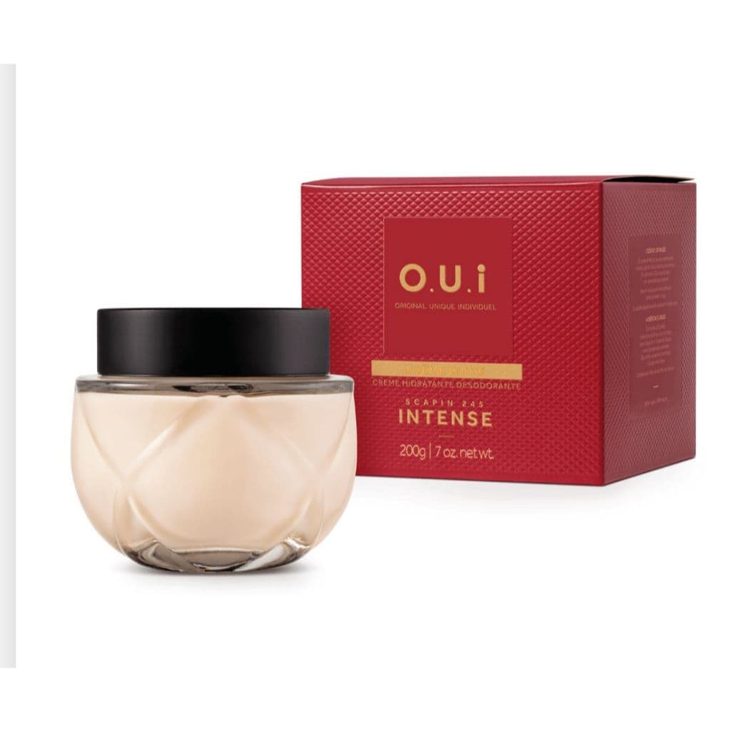 hidratante oui boticário, creme hidratante scapin 245 intense, hidratante desodorante oui, hidratante 245 intense