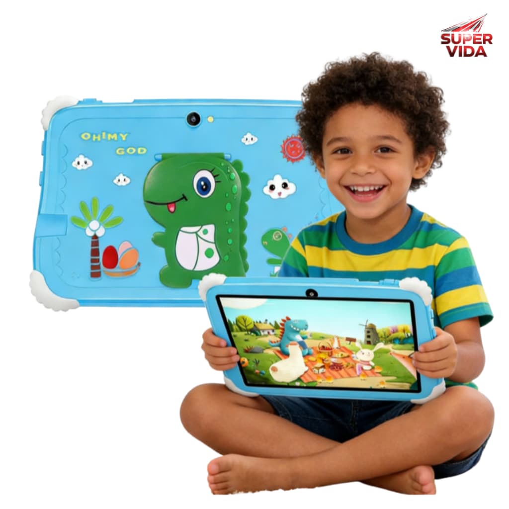 ablet Infantil AITEK ATB-0723DA 7" - Android 12 e 64GB-Modo Parental e Diversão Educacional