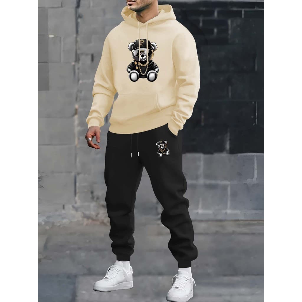 Conjunto Moletom Com Bolso e Toca Alta Qualidade