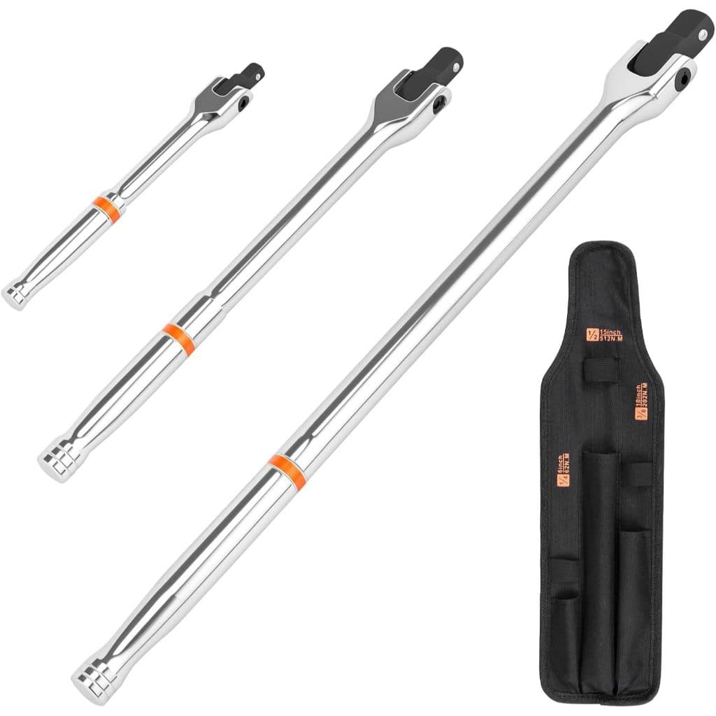 Kit Jogo de Soquetes com Catraca 1/2, 3/8 e 1/4 Polegadas