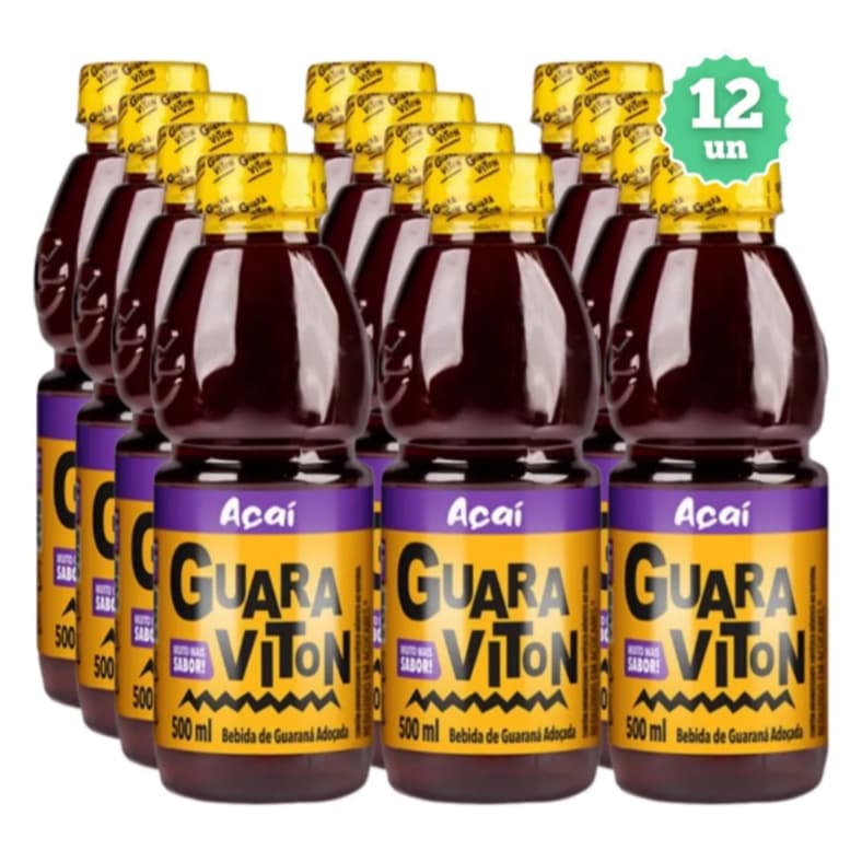 GUARAVITON AÇAÍ 500ML 12UN ( envio em 24hs)
