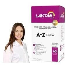 Lavitan AZ Mulher 60 Drágeas - Vitamina para Cabelo, Unha e Imunidade vitamina feminina"fo