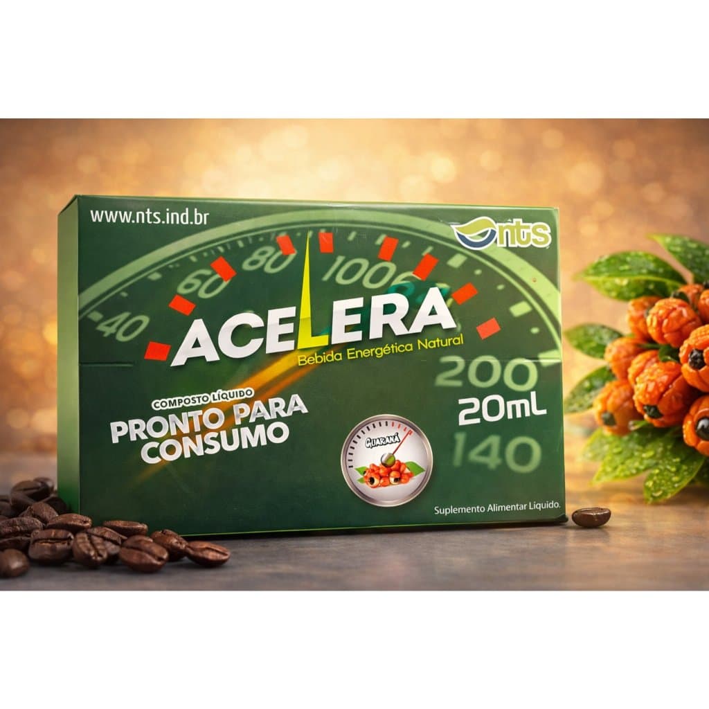 Acelera Flacontes de 20ml cada - 48 Flaconetes - Energético - NTS