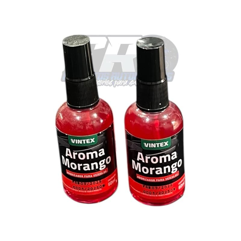 kit 2 aromas pro carro 60ml - arominha- cheirinho pro carro vintexx