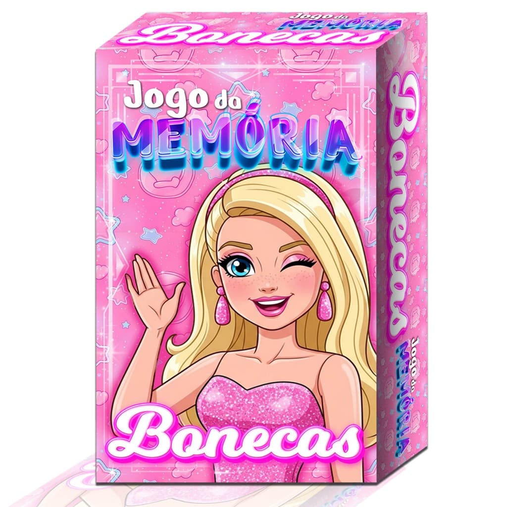 Jogo da Memória de Bonecas 60 Cartas Divertidas e Coloridas Ideal para Crianças e Toda a Família