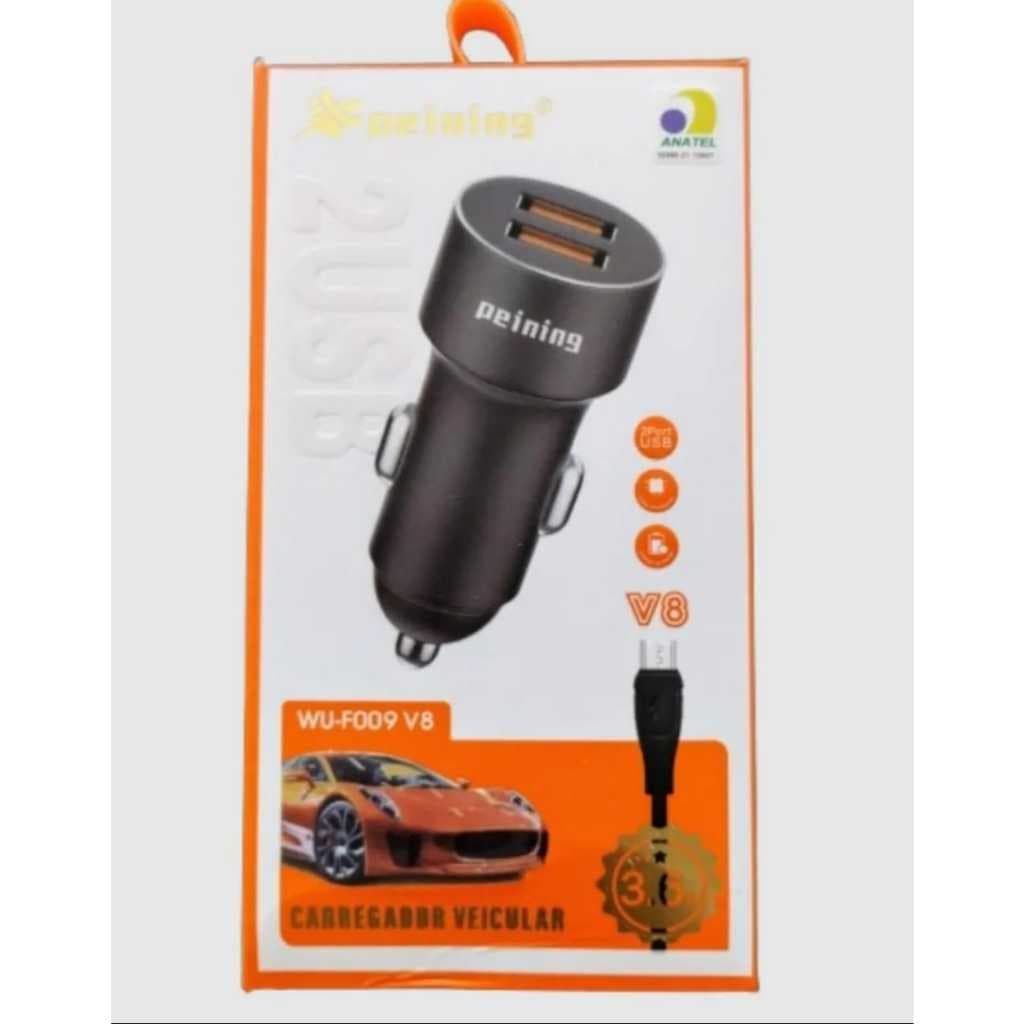 CARREGADOR VEICULAR TIPO C WU-F009 TPC