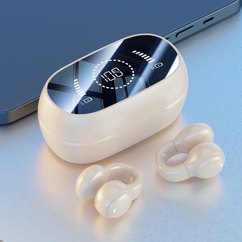 Fones de ouvido sem fio Bluetooth Ear-Hook 5.3 Mini fones de ouvido estéreo para Android Ios voltmax