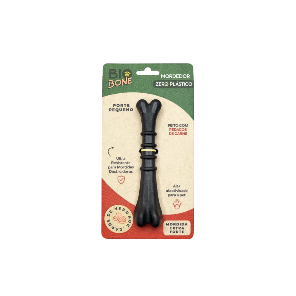Mordedor Pet Biobone Ossinho Carne Cães Pequenos Mordida Extra Forte 100% Natural Anti Tártaro