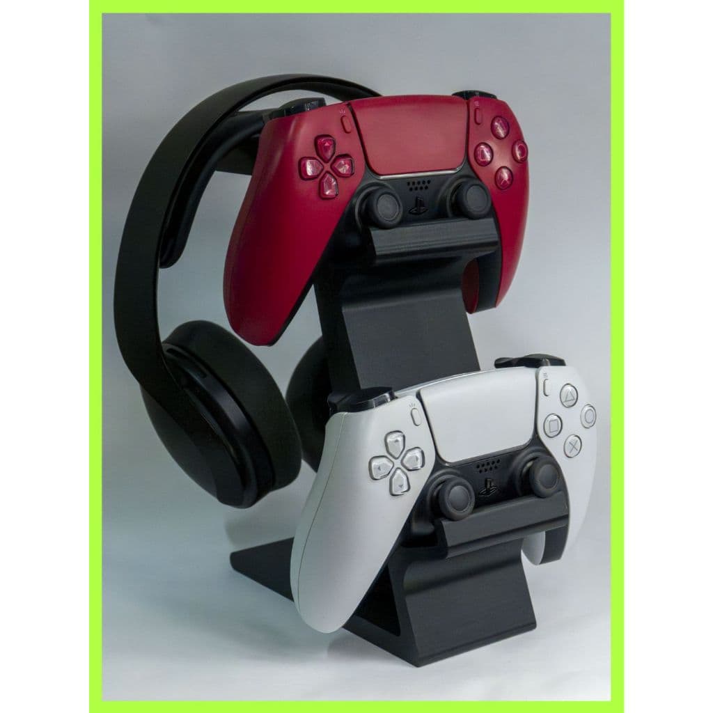Suporte duplo para controle de Vídeo Game e fone