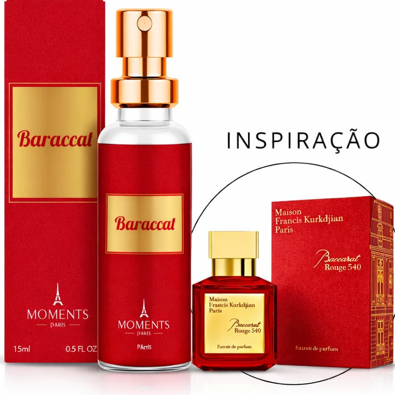 Perfume Importado Contratipo Baracat Unissex Eau de Parfum EDP 15ml Moments Paris Feminino Masculino