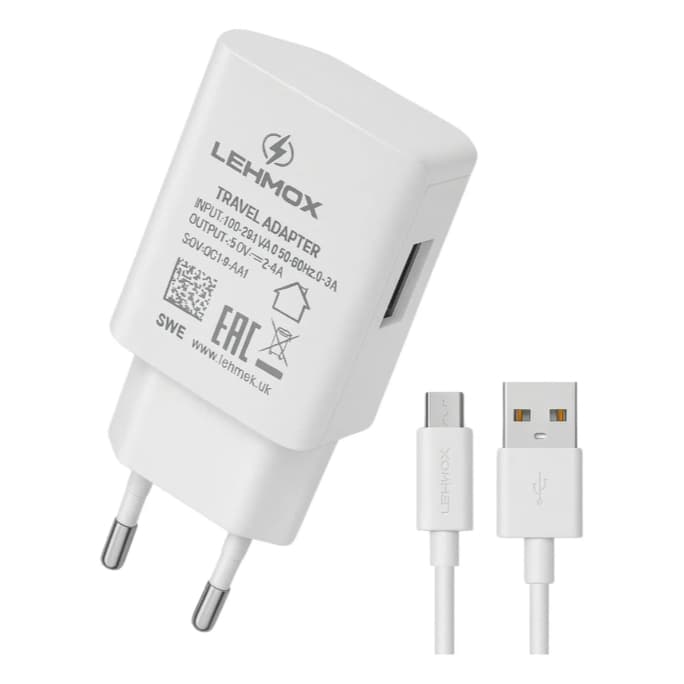 Carregador Celular Turbo 3.1A com Cabo Micro USB V8 Carga Rápida Universal Certificado Anatel