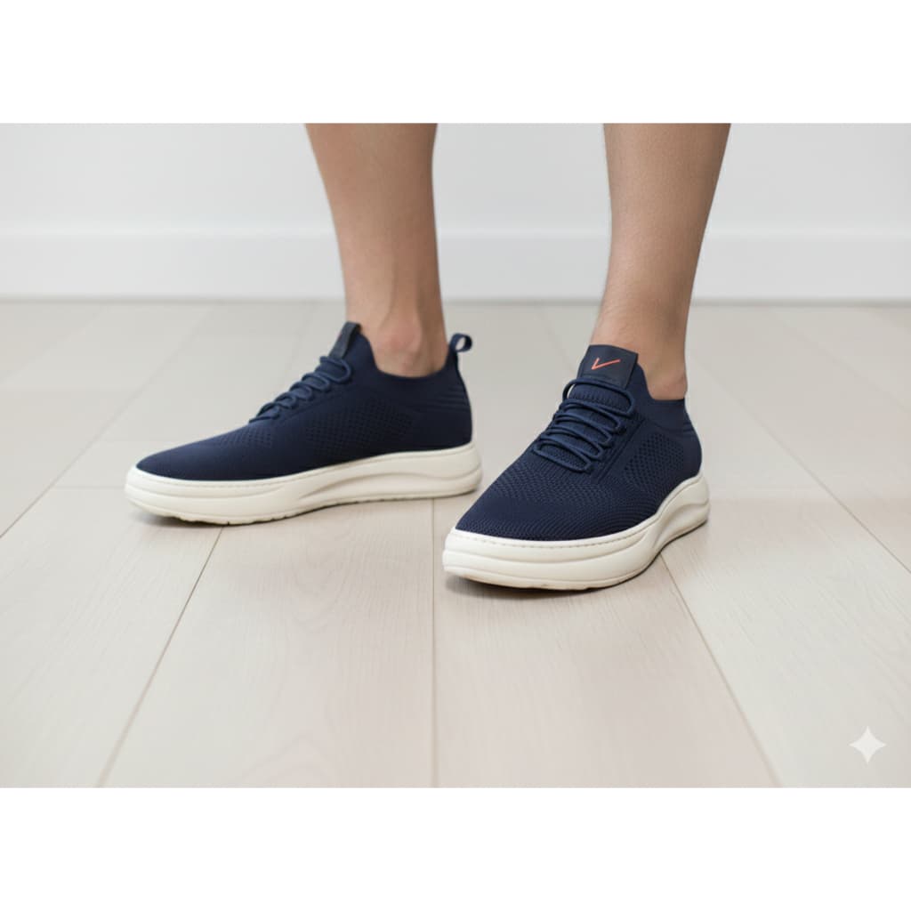 Tênis leve macio calçado masculino casual sapatenis fácil de calçar sapato sola confortável knit tênis meia
