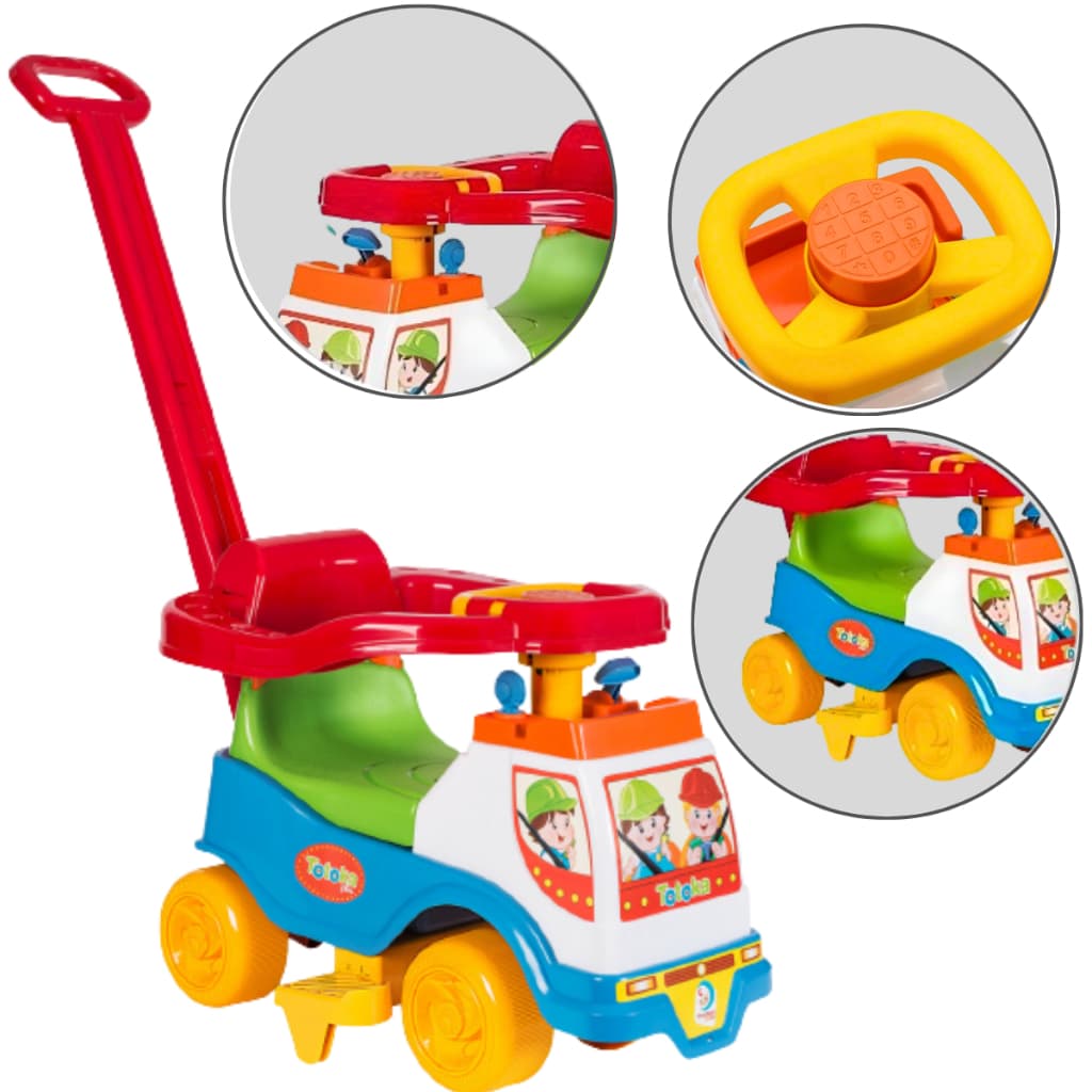 Carrinho Andador Infantil Totoka Plus Sem Eletrônico AZUL - Cardoso Toys