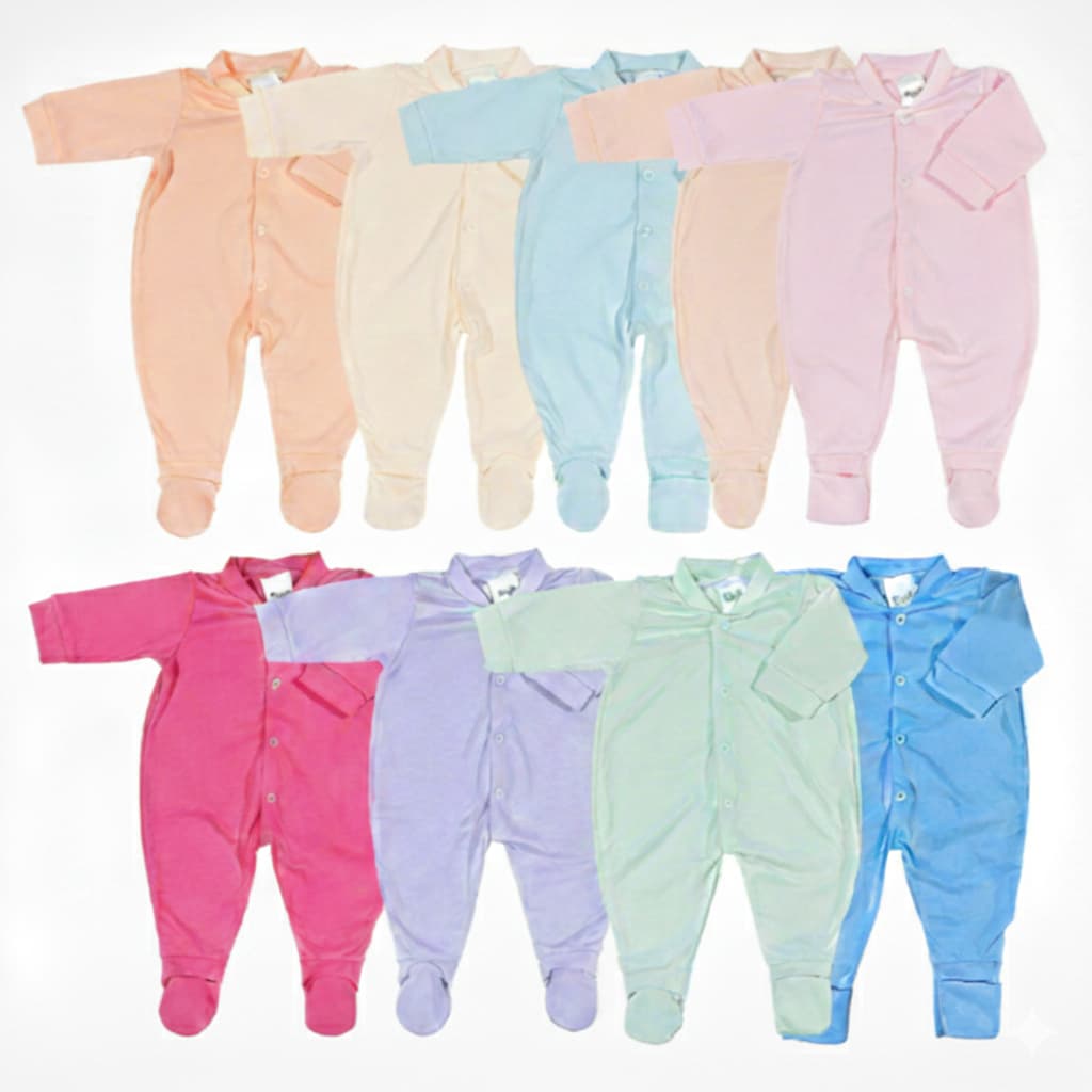 kit 2 Macacão De Bebê  confortavel enxoval de bebê promoção