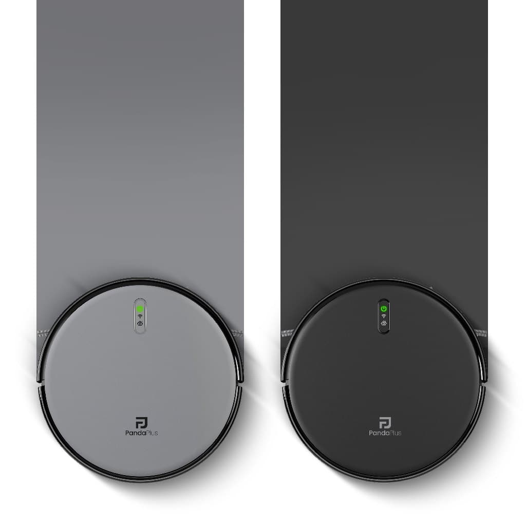 Robô Aspirador Inteligente WiFi Alexa Google App Panda Plus Passa Pano Base Automática Bivolt AMG-R2