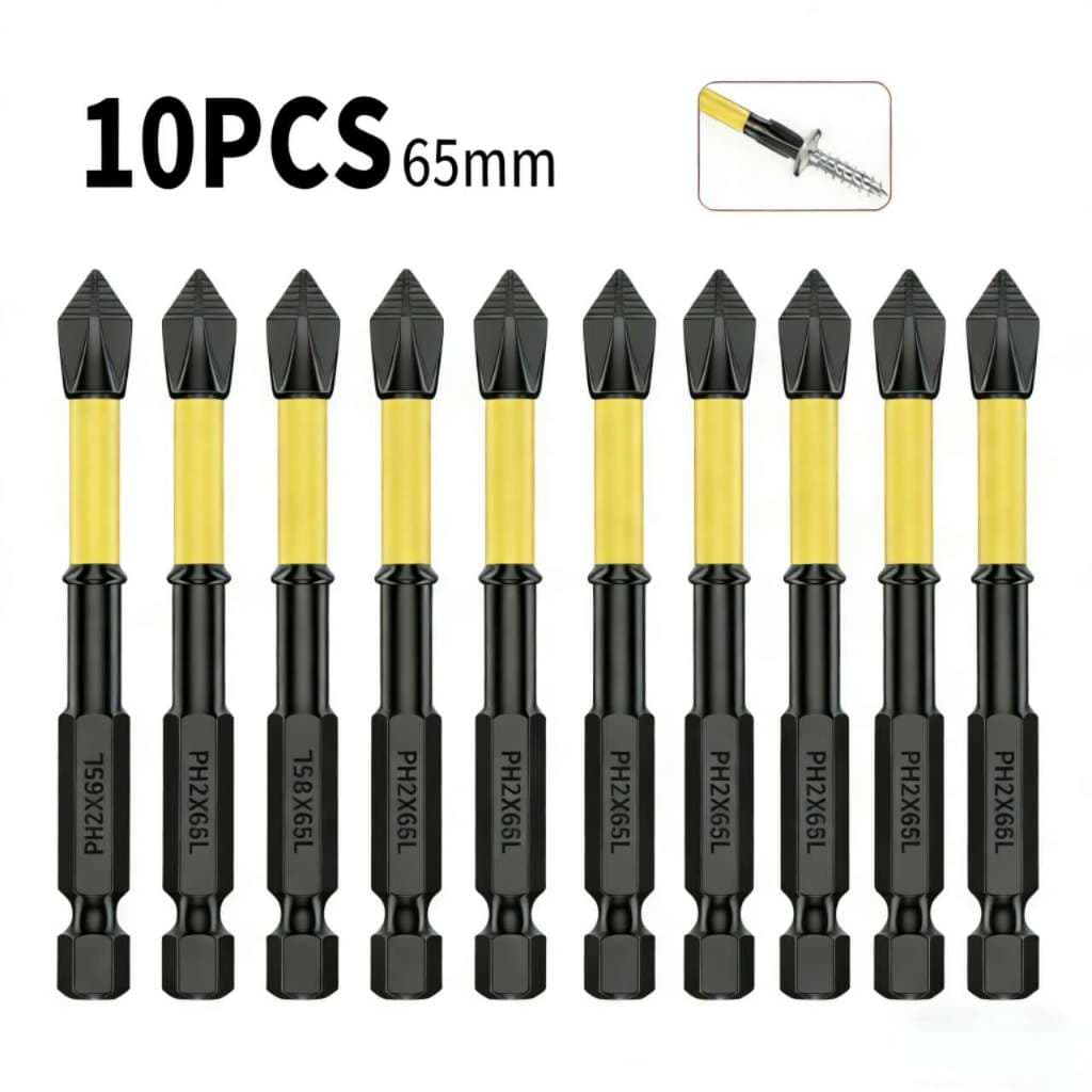Jogo 10 Bits Phillips Imantados Para Furadeira Parafusadeira Antiderrapante