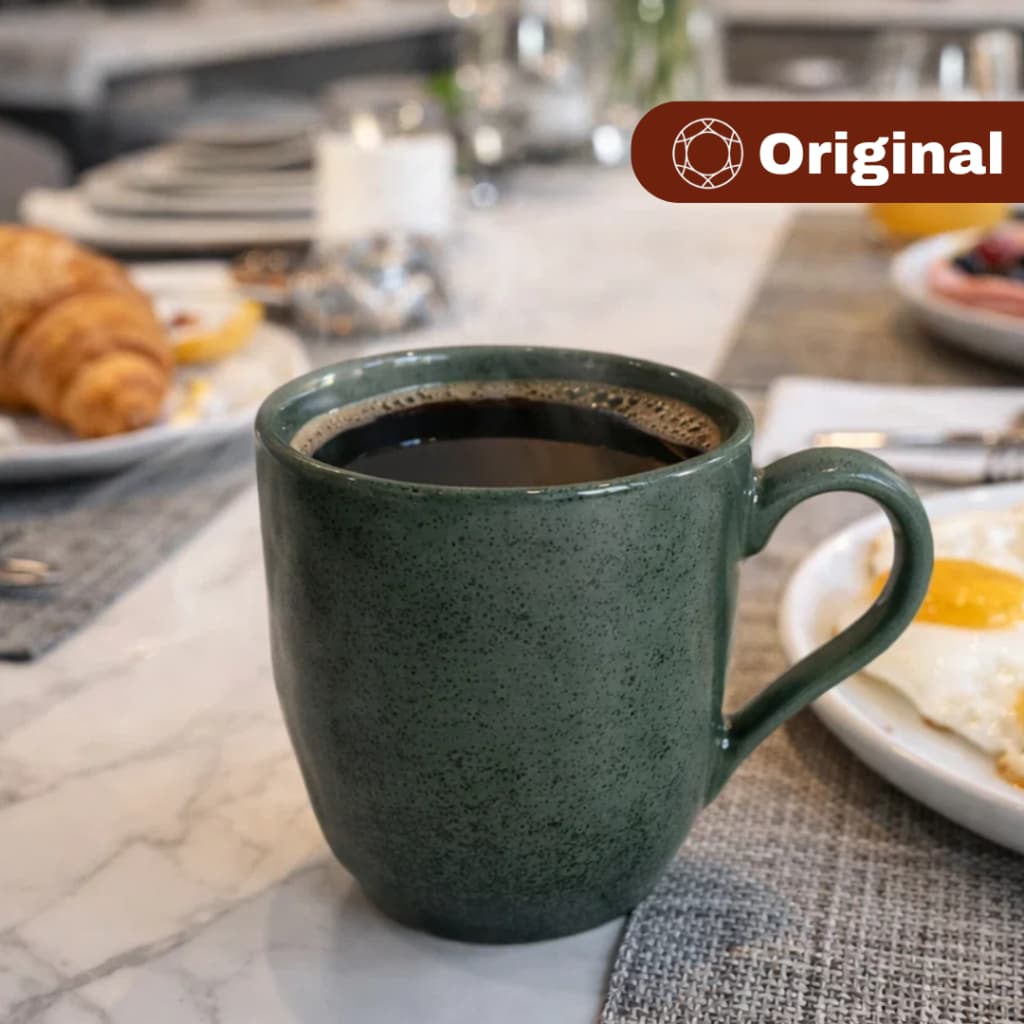 Caneca De Cerâmica Orgânico Arauco Verde 273ml - Porto Brasil Original