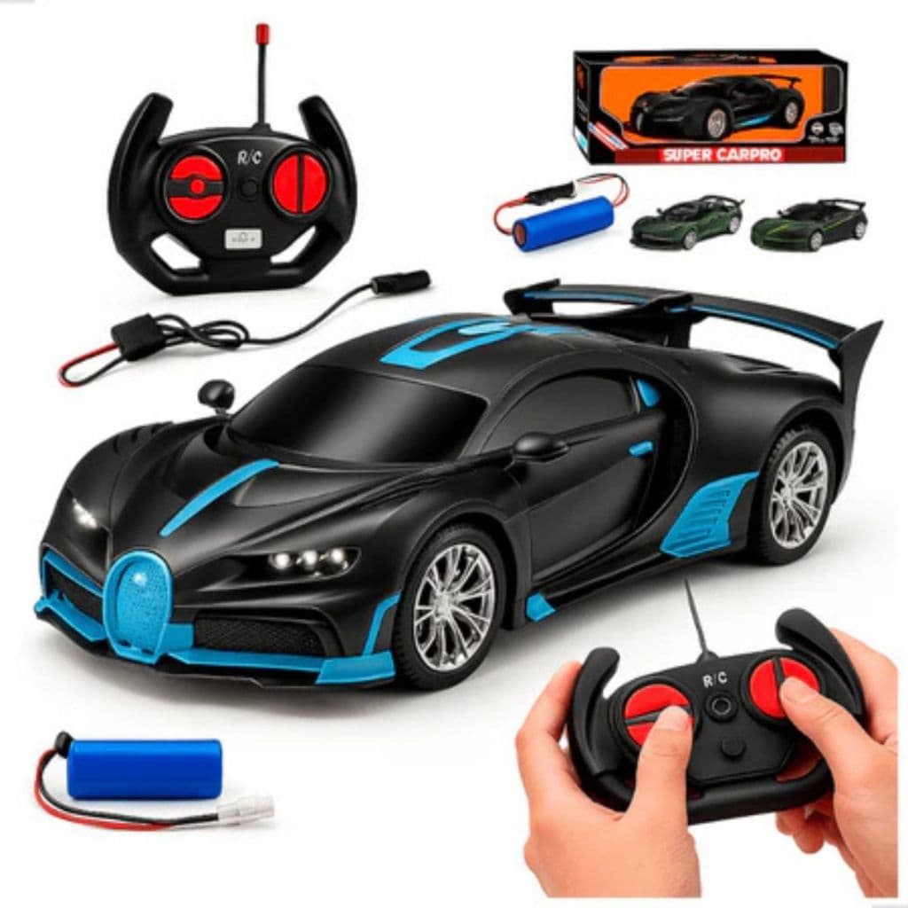 Carrinho de Controle Remoto Grande Corrida Carro Brinquedo Menino