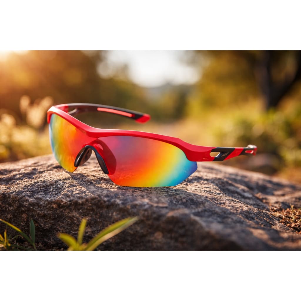 Oculos De Sol Esportivo Espelhado Beach Tenis Corrida Esportivo Volei Laranja Unisex Polarizado Proteção Uv Segurança