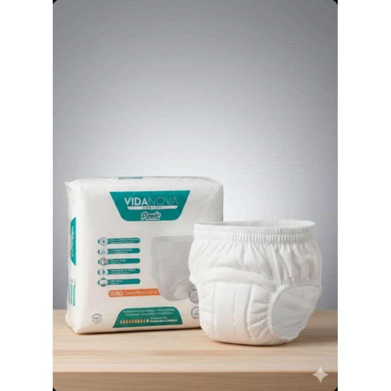 Fralda Descartável Geriátrica Vida Nova 32 Unidades com Absorção 5x Mais Eficiente