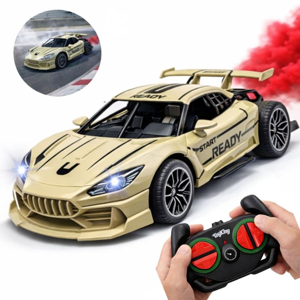 Carrinho Controle Remoto Recarregável USB Solta Fumaça Corrida Drift envio rapido