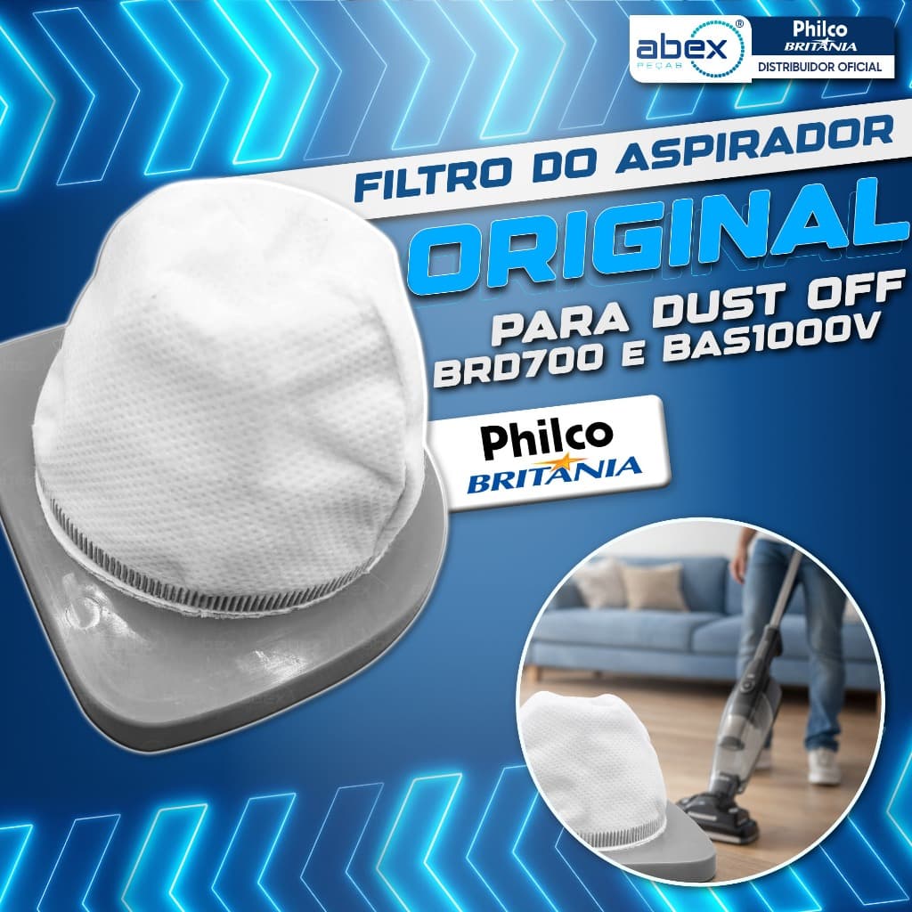 Filtro Para Aspirador De Pó Britânia Dust Off BRD700 BAS1000V Original