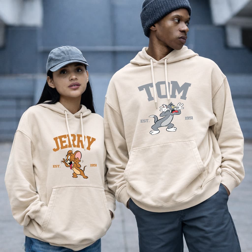 Kit Moletom Canguru Casal Tom Namorados Feminino Masculino Flanelado Inverno Lançamento