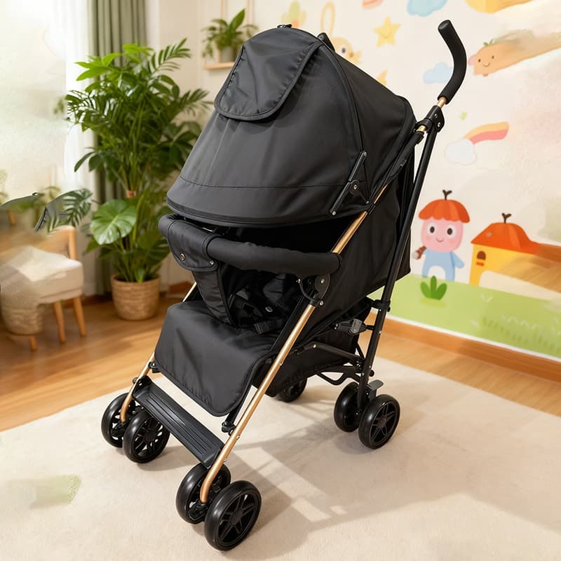 Carrinho Bebê Passeio Menina Menino Compacto Dobrável Reclinavel Estilo