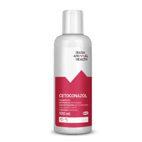 Shampoo de Cetoconazol 2% - Antifúngico para Cães e Gatos Ibasa 100ml