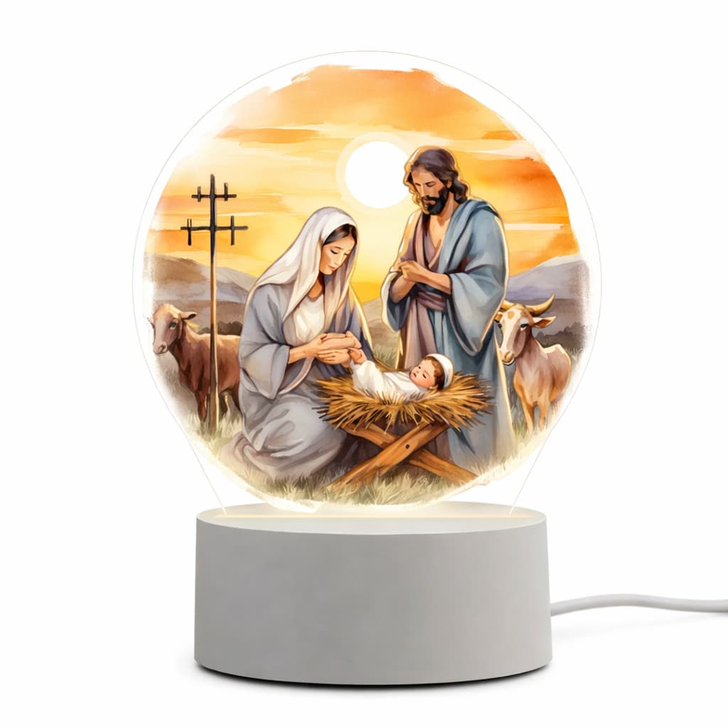 Luminária Led 3d Sagrada Família – Presépio Iluminado LED