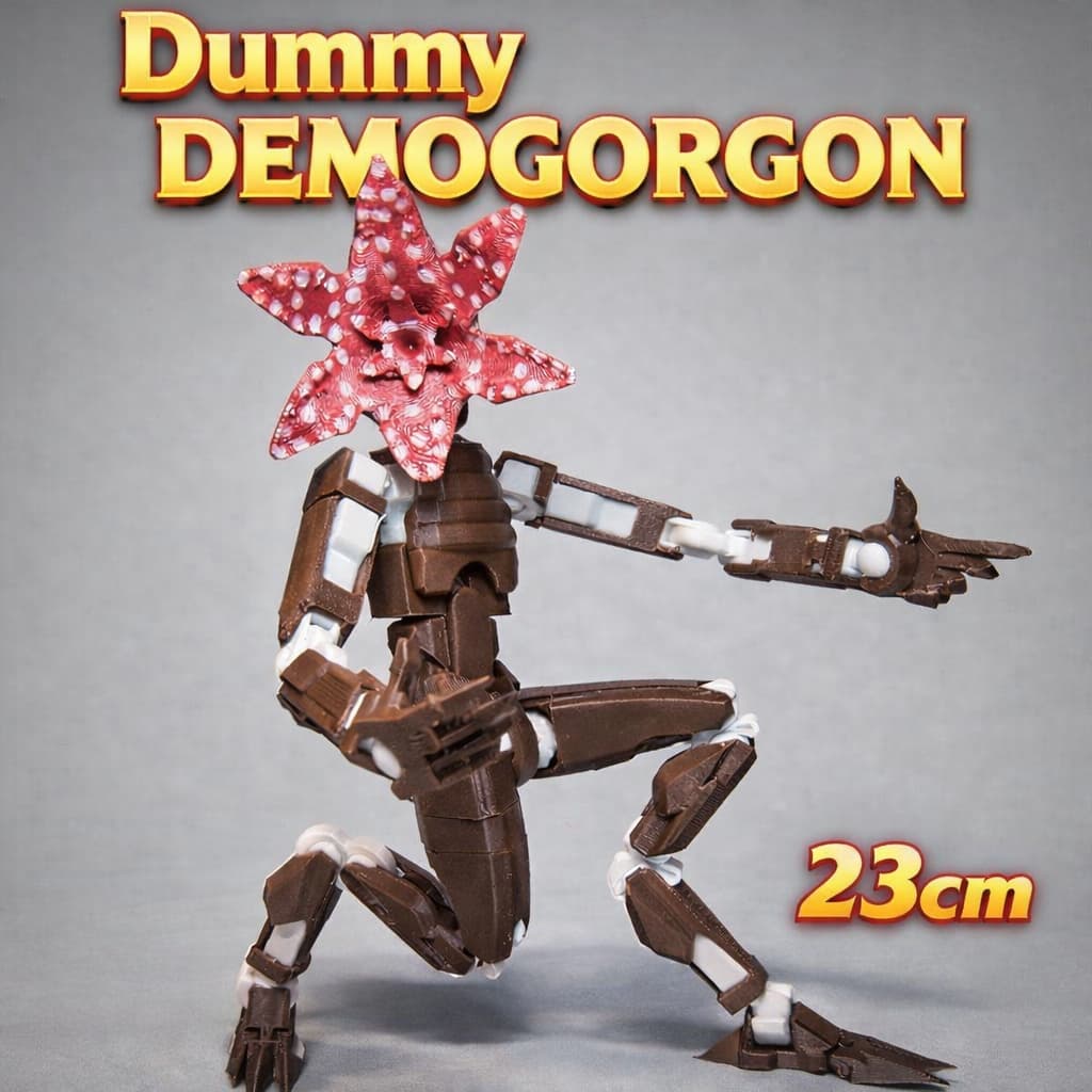 Dummy 13 Demogorgon - Grande 23cm - Montado - Articulado - Stranger Things - Boneco - Presente