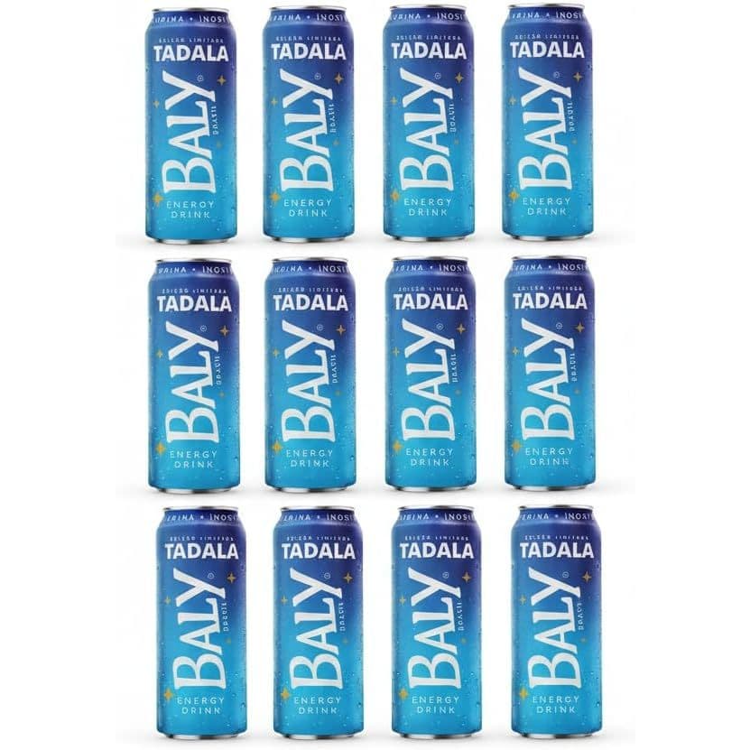 Baly Tadala Energy Drink, Edição Limitada, 473ml, Kit com 12 Latas