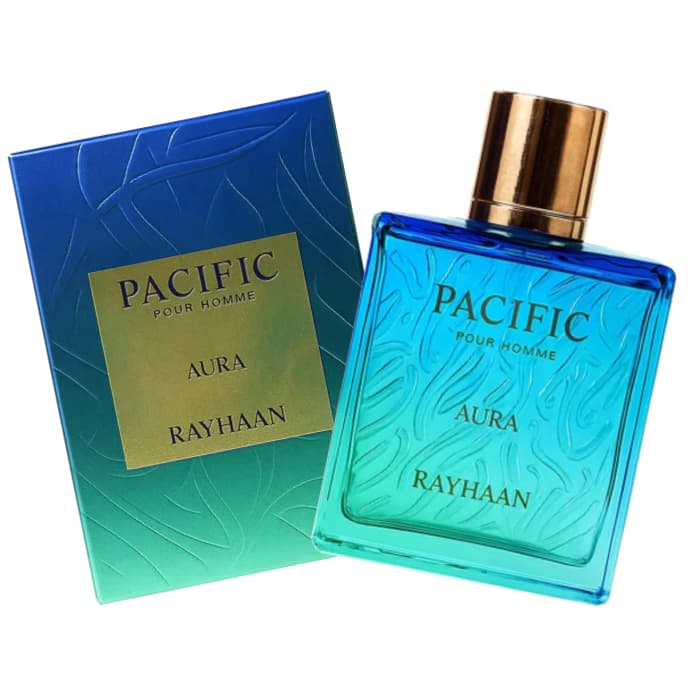 Rayhaan Pacific Aura Árabe– Masculino Importado 1ml 2ml 5ml 10ml | Fresco Cítrico Verão