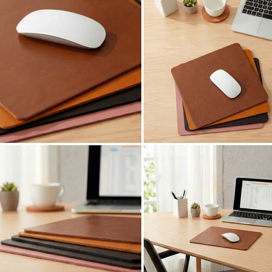 Mousepad Dupla Office DeskTop Escritório Pequeno Face Quadrado 20x20 Suave Preciso Gamer Impermeável