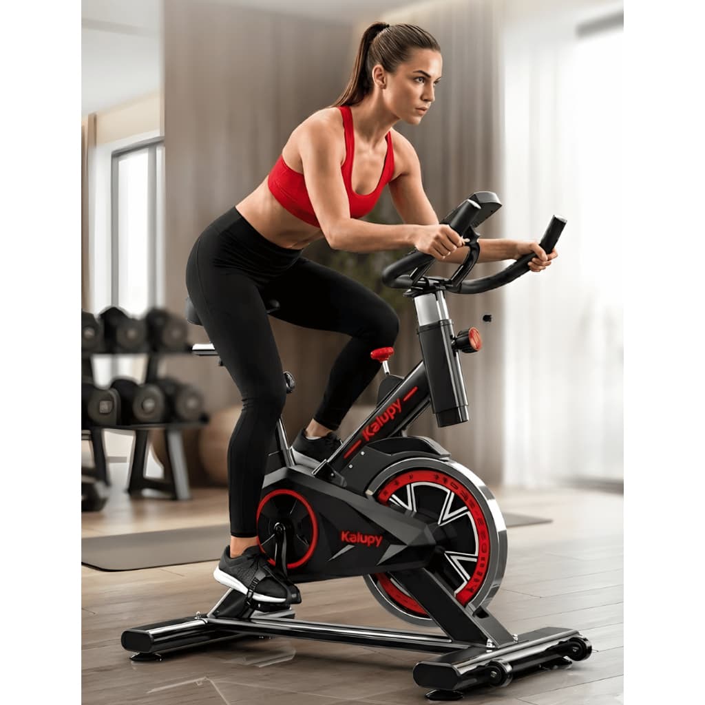 Bicicleta Ergométrica Spinning Academia Kalupy Musculação com Monitor