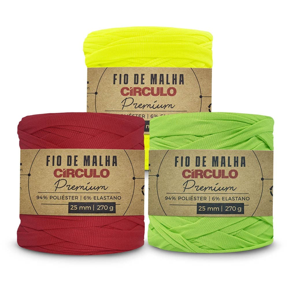 Fio de Malha Círculo Premium 270 gr – Barbante de Malha para Crochê e Artesanato - Tapetes, Bolsas