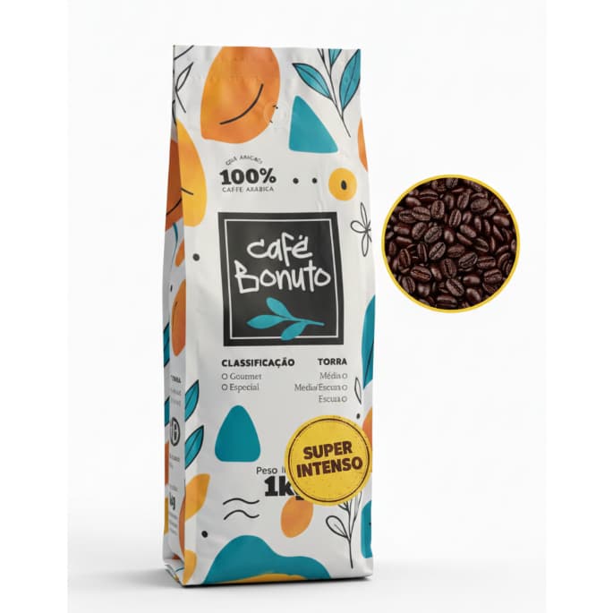 1kg Café em Grão Bonuto Torra Super Intensa