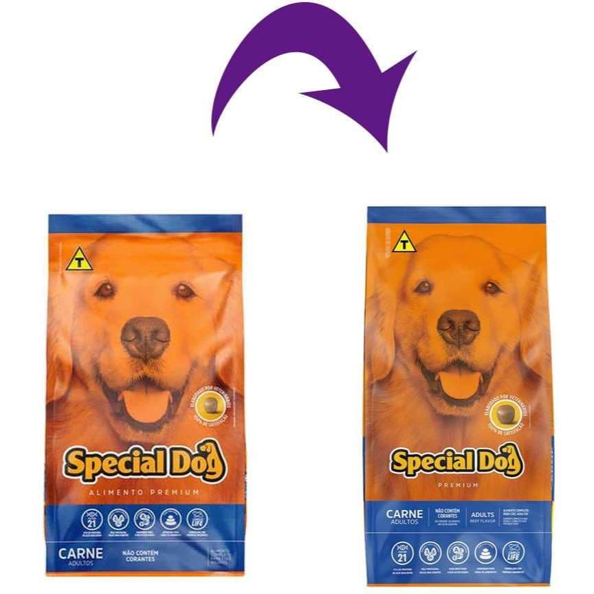 Ração Special Dog Carne para Cães Adultos - Á Granel