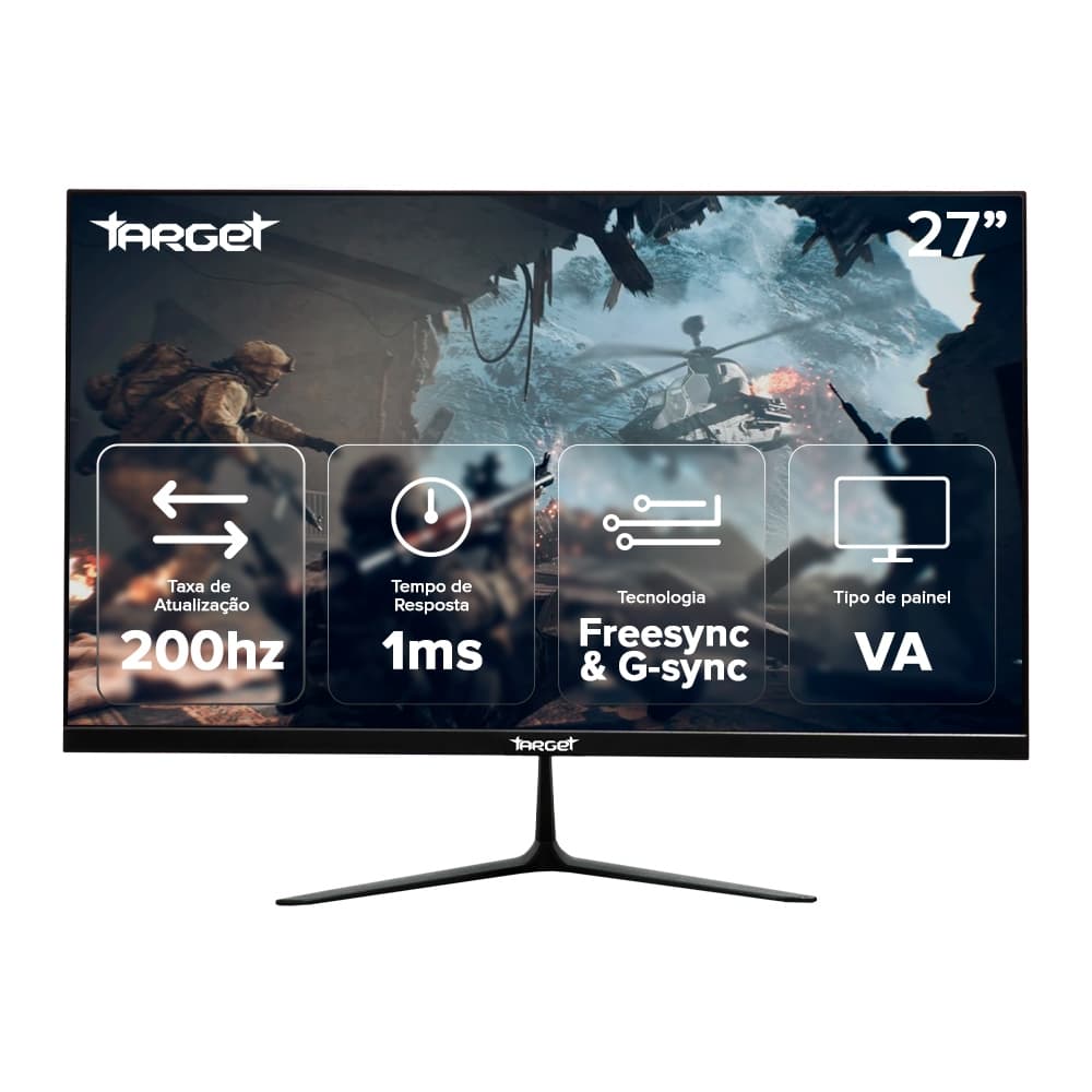 Monitor Gamer TGT Altay TX4, 27 Pol, VA, FHD, 1ms, 200Hz, HDMI/DP, TGT-ATTX4-BL02