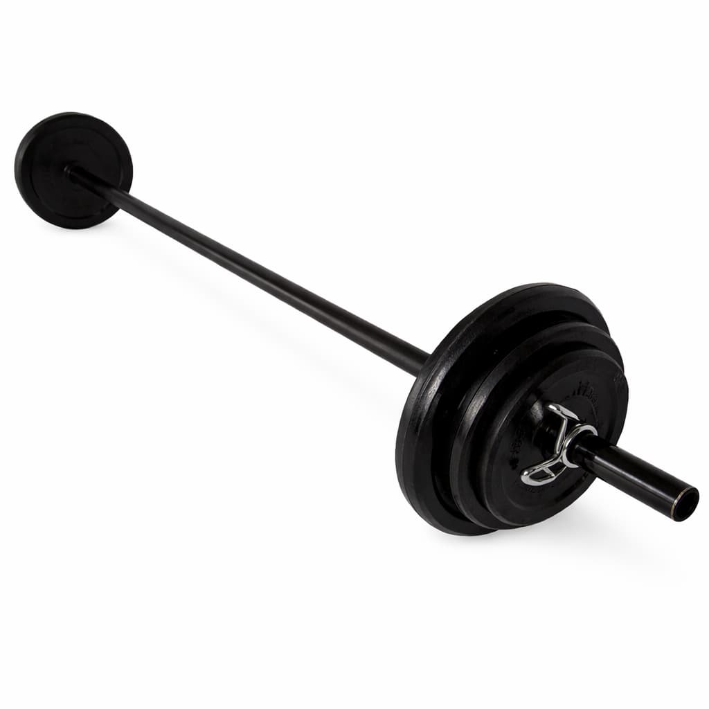 Kit Pump Barra 1,20m + 16kg Anilha Emborrachada One Life Sports® | Treino Musculação Academia