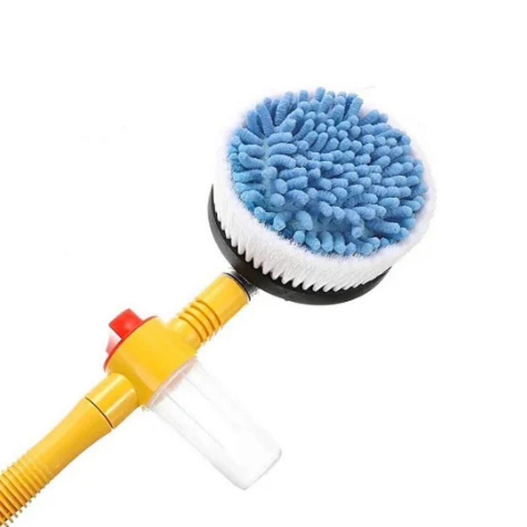 KIT De Limpeza De CARROS Escova Microfibra Giratória Para Lavagem Com Espuma Resistente