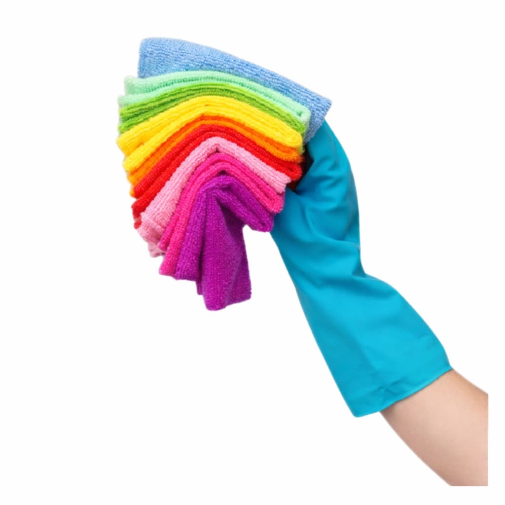 Kit 15 30 60 Panos De Limpeza Microfibra 30x30cm Multiuso Para Vidros Carros Móveis Cozinha Casa