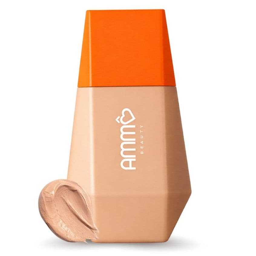 Base Líquida Média Cobertura Acabamento Semi Matte Natural Color Stay 40ml Ammô Beauty F02 Longa Duração