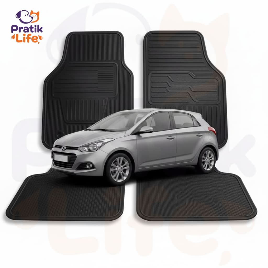 Tapete Automotivo Hyundai HB20 Borracha Lavável Encaixe Perfeito Produto Nacional