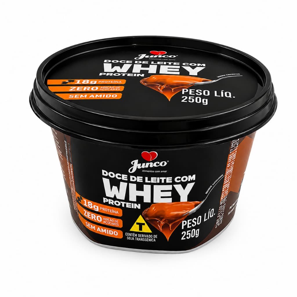Doce de Leite Fit Zero Açúcar com Whey Protein 250g – Sobremesa Saudável Proteica Dieta Low Carb