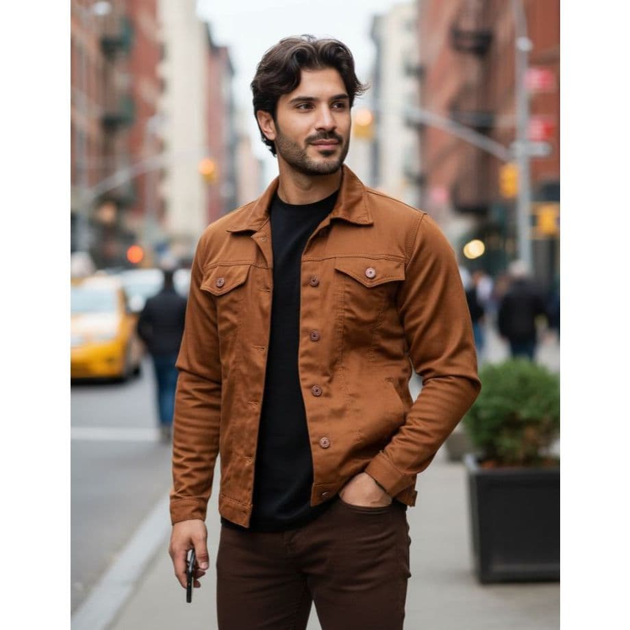 Jaqueta Masculina Sarja Collor Alta Qualidade Encorpada Moderna para Varias Ocasiões