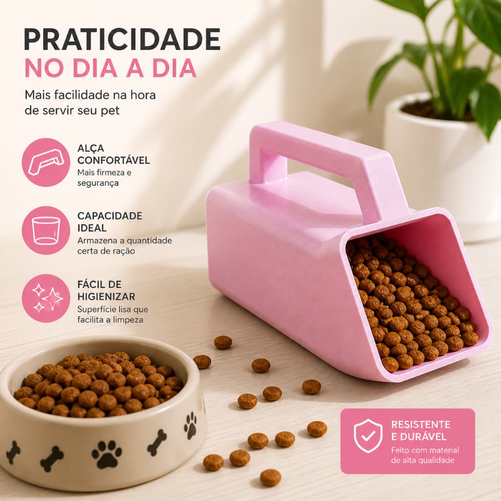 Colher Pegador De Ração Para Gatos e Cachorros