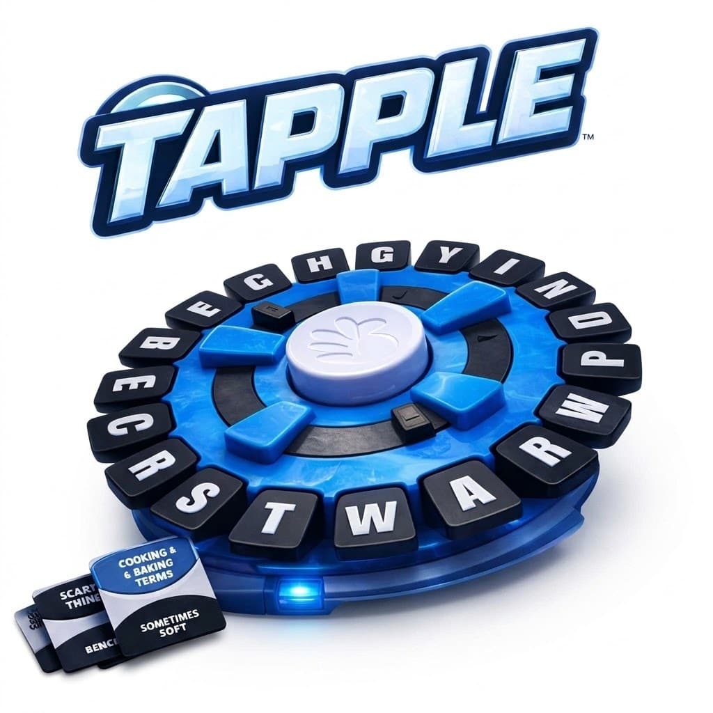 Jogo Stop Tapple Português Tabuleiro Trava Letras Temporizador Raciocínio Rápido Educativo Infantil Família